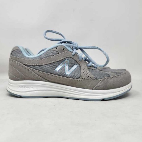 New women's 7W New Balance 877 V1 silver walking shoes sneakers 7 Wide WW877SB - Picture 4 of 11